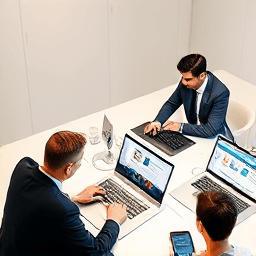 Web design consultation meeting