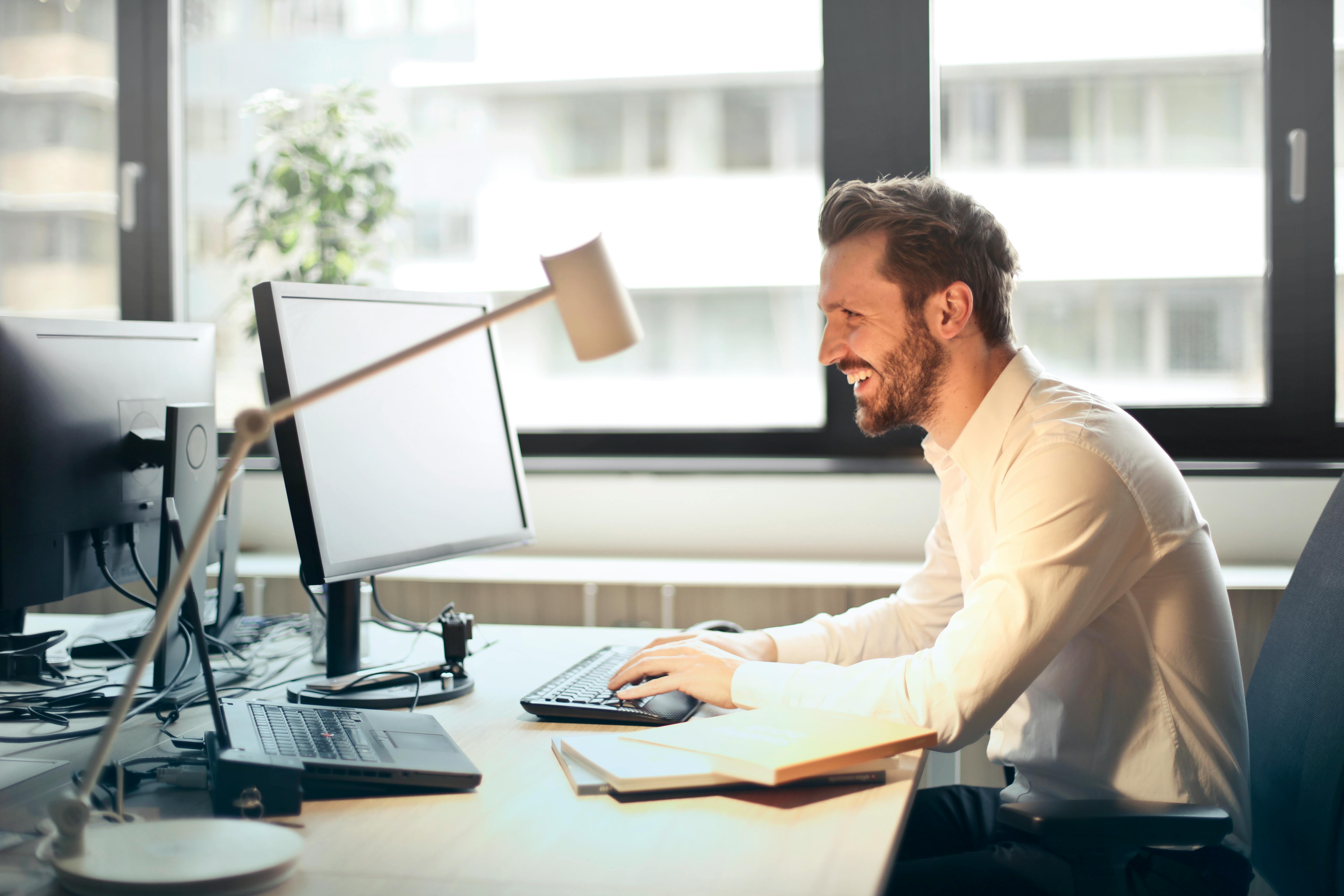Professional web design workspace